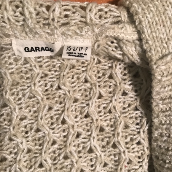 Knitted Cream Hoodie Cardigan - Picture 3 of 4